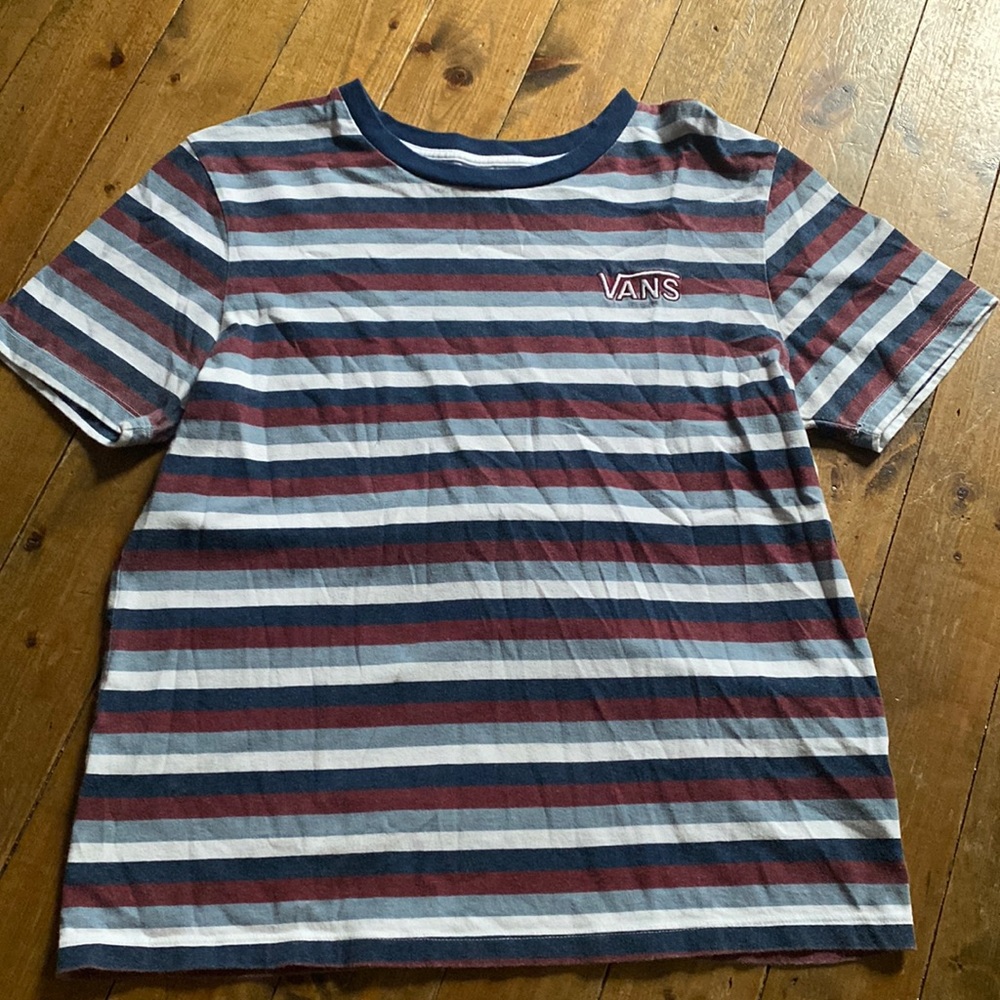 Vans striped T-shirt size medium